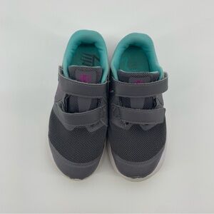 Nike Kids Gray and Aqua Sneakers
